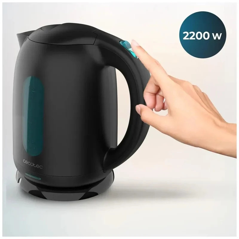 Hervidor de Agua 1.7L, Libre de BPA, 2200W, Rápido y Seguro con Filtro Antical de Cecotec