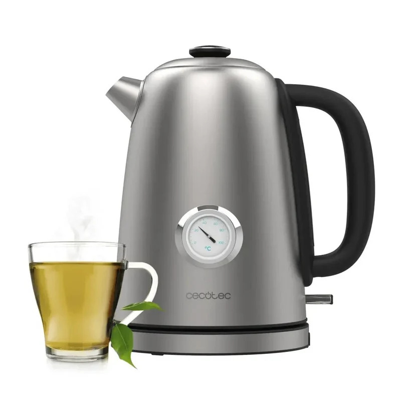Hervidor de Agua Vintage 1.7L: Rápido, Seguro y Elegante con 2200W de Cecotec