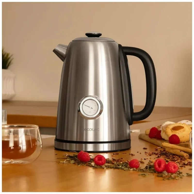Hervidor de Agua Vintage 1.7L: Rápido, Seguro y Elegante con 2200W de Cecotec