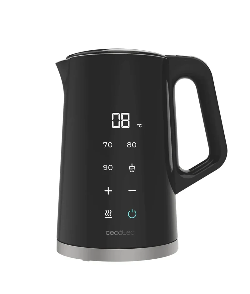 Hervidor Digital de 1.7L con Control de Temperatura y Opción de Mantenido en Caliente de Cecotec