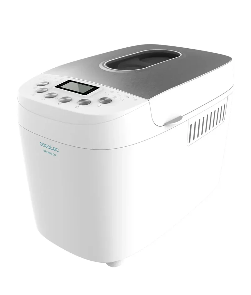 Panificadora Bread&Co 1500 PerfectCook: 15 Programas, 1.5Kg, Fácil Limpieza de Cecotec