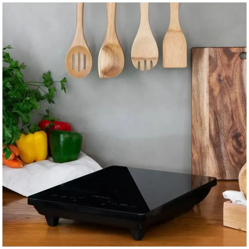 Placa de Inducción Portátil 2000W Full Crystal Onyx: Eficiencia y Elegancia en Cocina de Cecotec