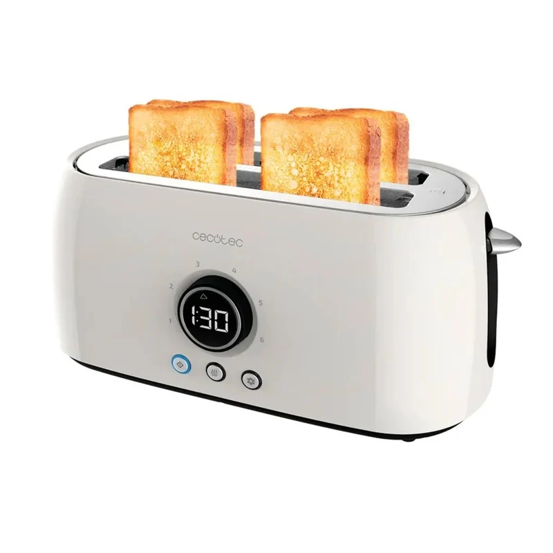Tostador Digital Beige ClassicToast 15000: Elegancia y Funcionalidad para 4 Tostadas de Cecotec