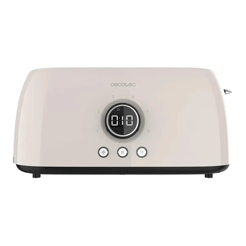 Tostador Digital Beige ClassicToast 15000: Elegancia y Funcionalidad para 4 Tostadas de Cecotec