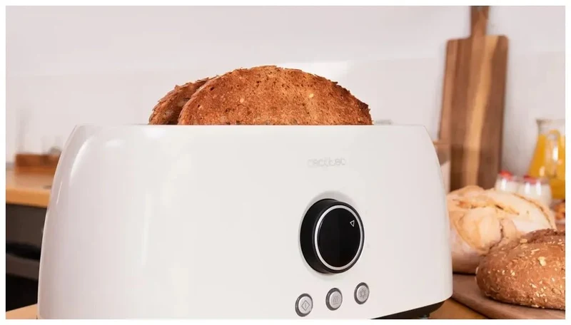 Tostador Digital Beige ClassicToast 15000: Elegancia y Funcionalidad para 4 Tostadas de Cecotec