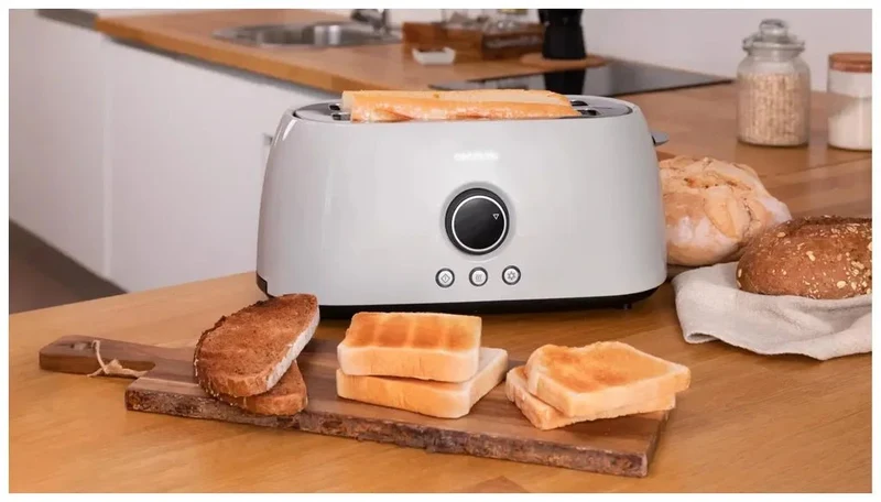 Tostador Digital Beige ClassicToast 15000: Elegancia y Funcionalidad para 4 Tostadas de Cecotec