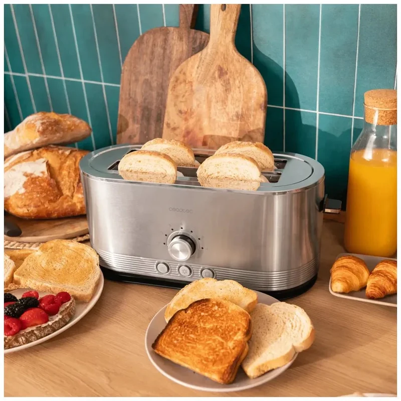 Tostador Shine&Toast: Eficiencia y Estilo con 7 Niveles y Acero Inoxidable de Cecotec