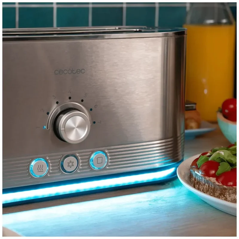 Tostador Shine&Toast: Eficiencia y Estilo con 7 Niveles y Acero Inoxidable de Cecotec