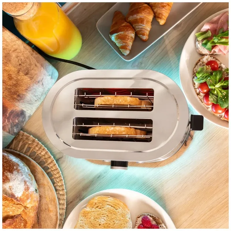 Tostador Shine&Toast Double: Eficiencia y Estilo en Acero Inoxidable para tu Cocina de Cecotec