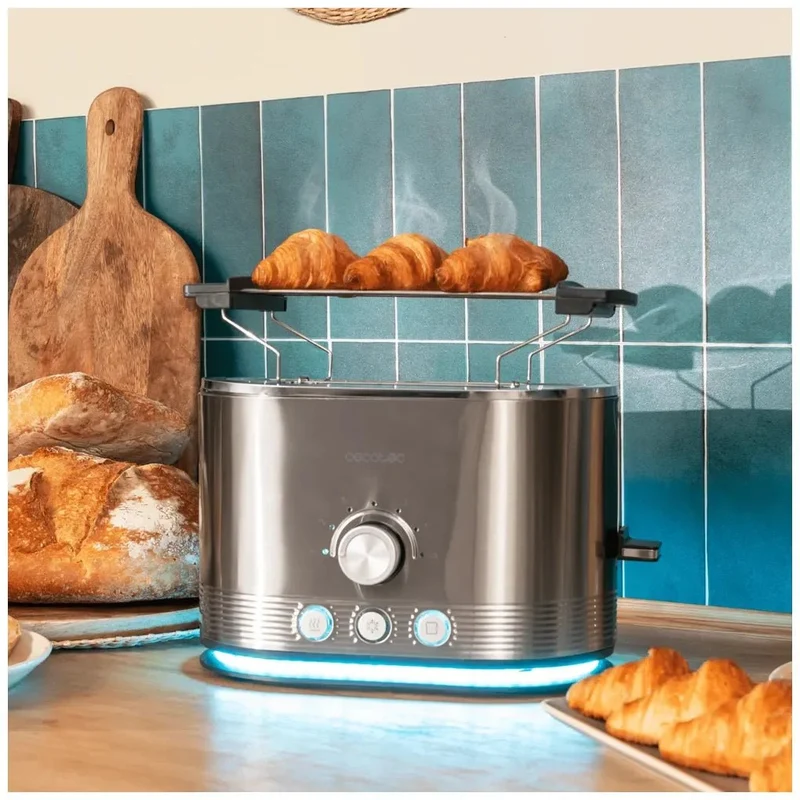 Tostador Shine&Toast Double: Eficiencia y Estilo en Acero Inoxidable para tu Cocina de Cecotec