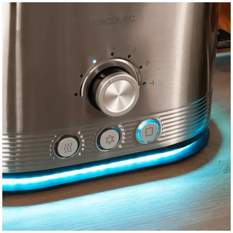 Tostador Shine&Toast Double: Eficiencia y Estilo en Acero Inoxidable para tu Cocina de Cecotec