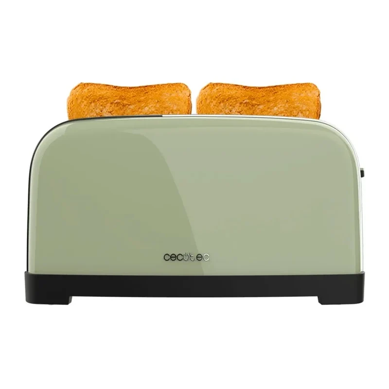 Tostadora de Acero Inoxidable de 1500W con Doble Ranura y Funciones Mejoradas de Cecotec