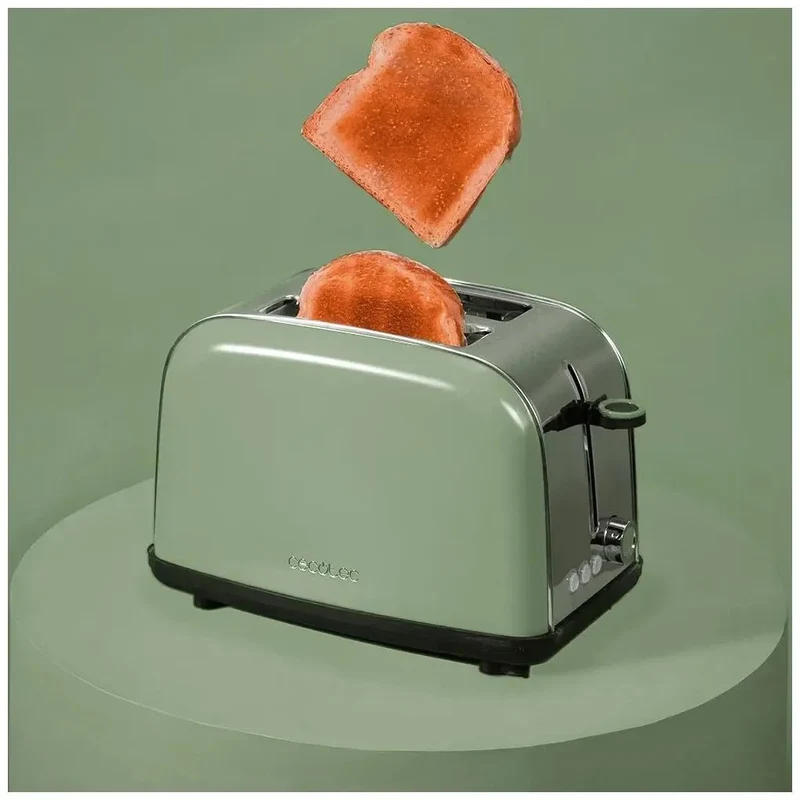 Tostador Vertical de Acero 850W: Eficiencia y Estilo para Desayunos Perfectos de Cecotec