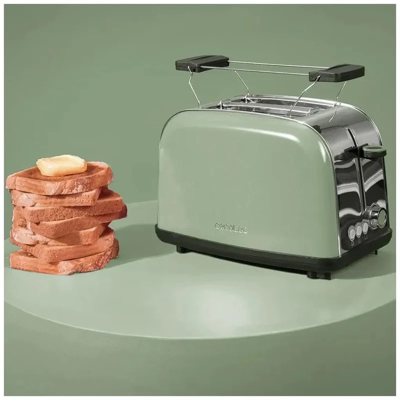 Tostador Vertical de Acero 850W: Eficiencia y Estilo para Desayunos Perfectos de Cecotec