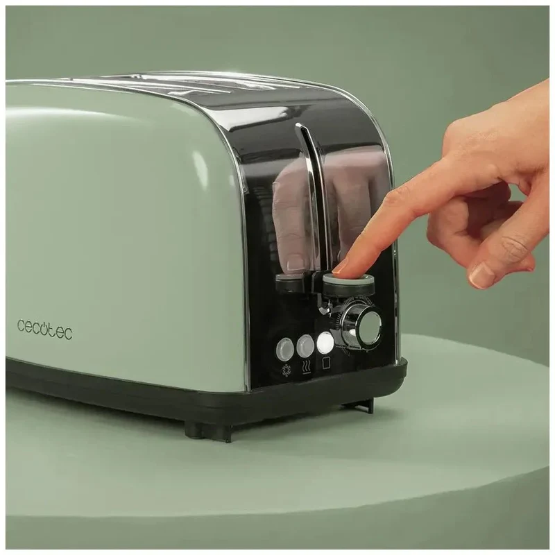 Tostador Vertical de Acero 850W: Eficiencia y Estilo para Desayunos Perfectos de Cecotec