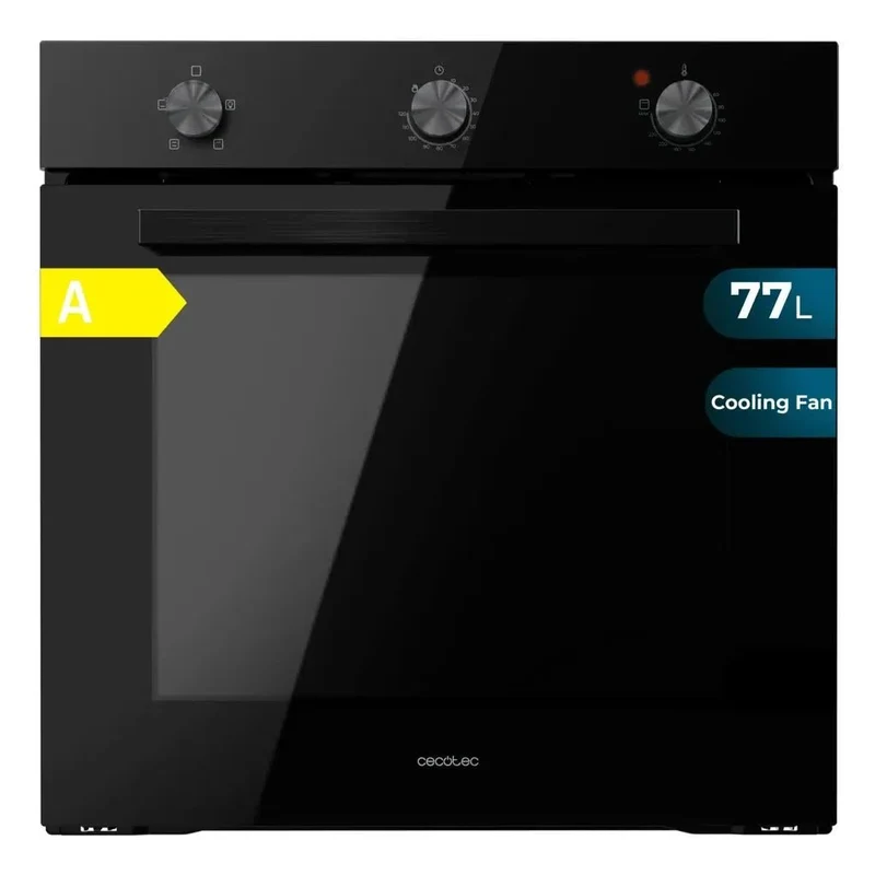 Horno Integrable 77L con Vapor, Triple Cristal y Eficiencia Energética A de Cecotec