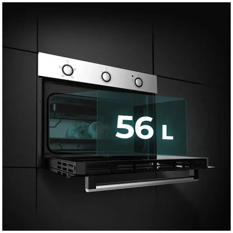 Horno Integrable Inoxidable con Vapor y Eficiencia Energética para Cocinas Modernas de Cecotec