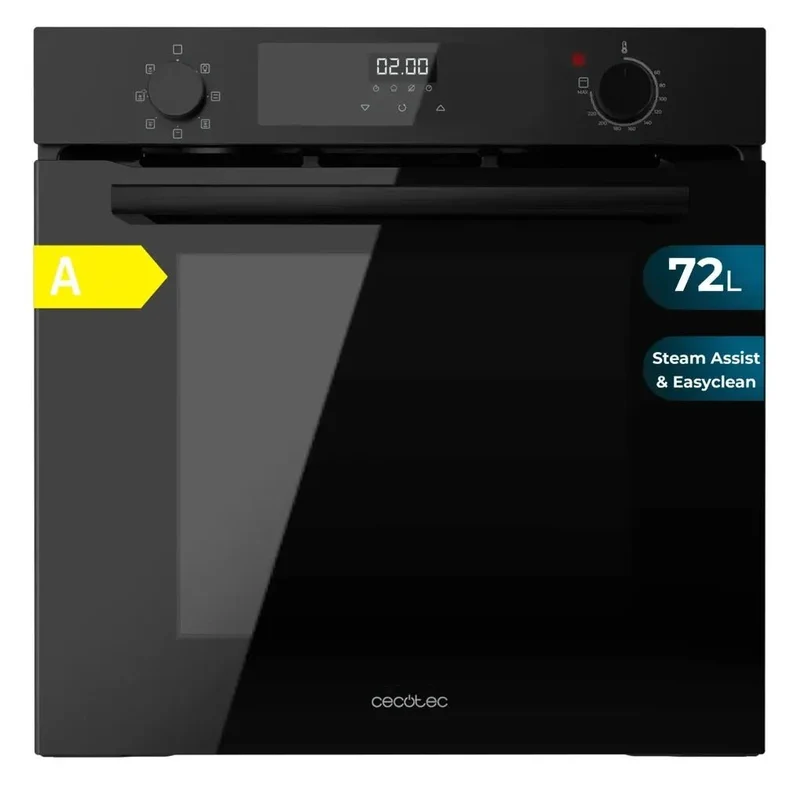 Horno Multifuncional de 72L con Vapor y Alta Eficiencia Energética Clase A de Cecotec para Integrar en tu Cocina de Cecotec