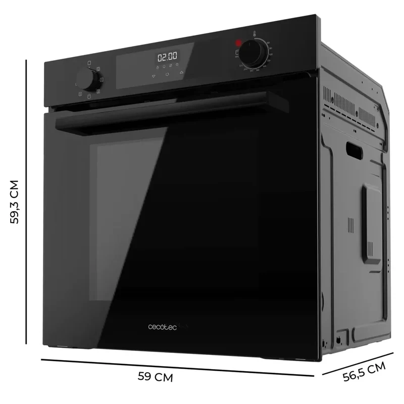 Horno Multifuncional de 72L con Vapor y Alta Eficiencia Energética Clase A de Cecotec para Integrar en tu Cocina de Cecotec