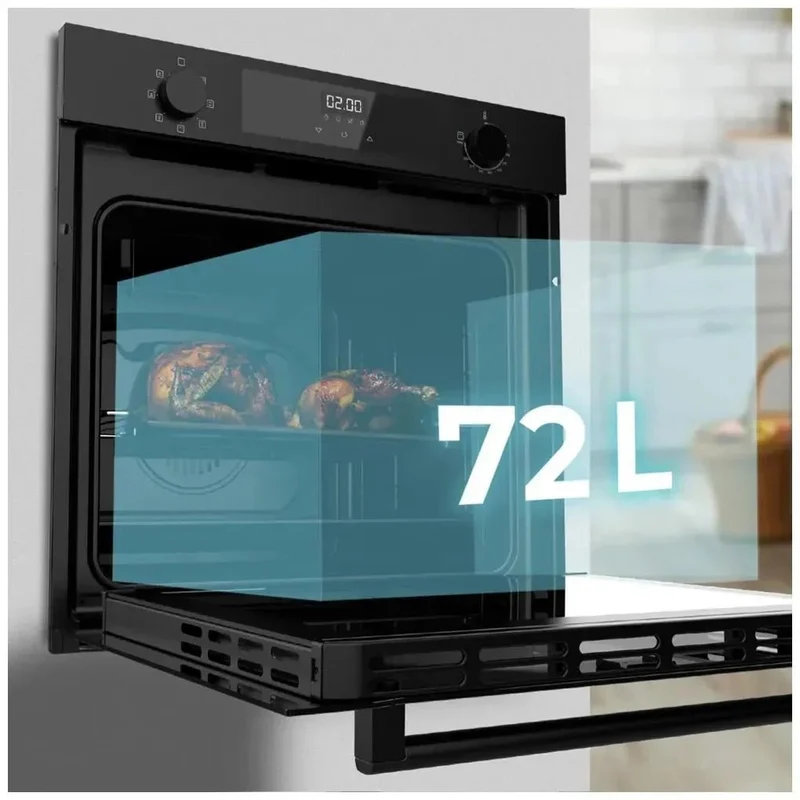 Horno Multifuncional de 72L con Vapor y Alta Eficiencia Energética Clase A de Cecotec para Integrar en tu Cocina de Cecotec