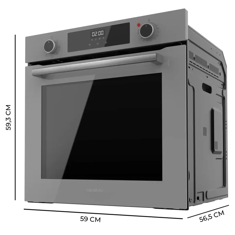 Horno Integrable Multifuncional de 72L con Vapor y Eficiencia Energética Clase A de Cecotec