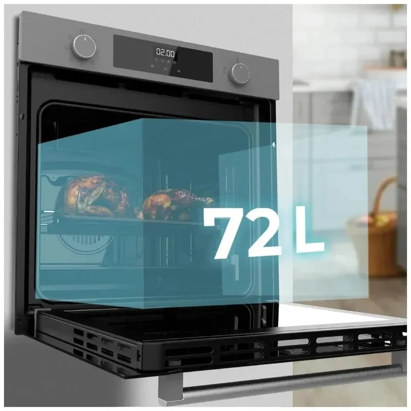 Horno Integrable Multifuncional de 72L con Vapor y Eficiencia Energética Clase A de Cecotec