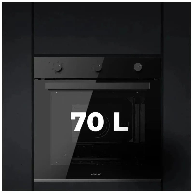 Horno Multifuncional de Integración 70L con Vapor y Eficiencia Energética Clase A de Cecotec
