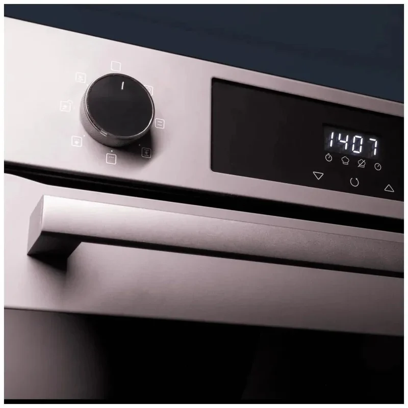 Horno Integrado Multifuncional de 72L con Asistencia de Vapor y 7 Prácticas Opciones de Cecotec