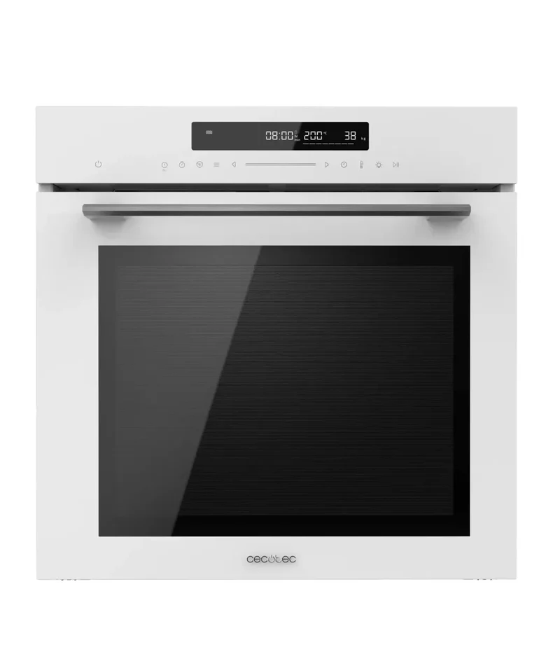 Horno Integrable Multifunción 72L con Grill 500ºC y 12 Funciones Avanzadas de Cecotec