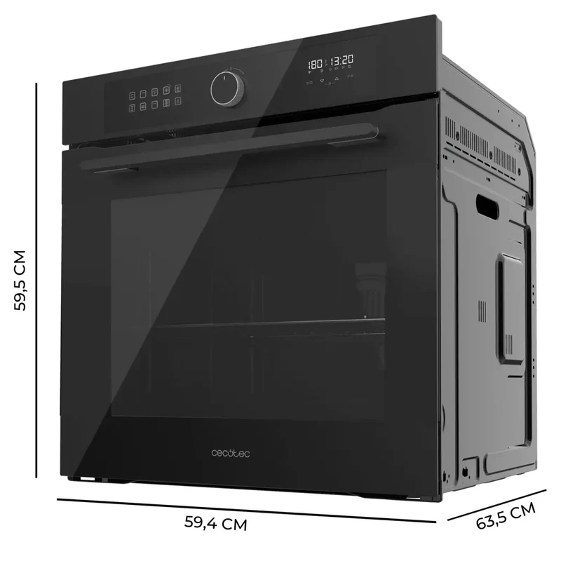 Horno Integrable de 81L con Airfryer, Vapor y 11 Funciones para una Cocina Saludable de Cecotec