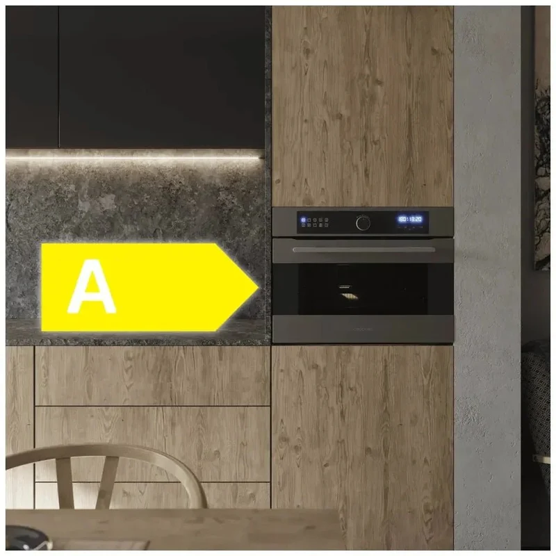 Horno Integrable Airfryer 53L: Cocina Saludable con 11 Funciones y Eficiencia A de Cecotec