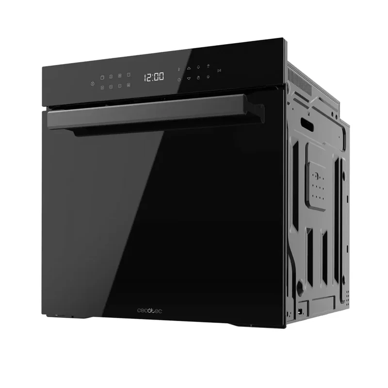 Horno Integrable 81L con Airfryer, Pirólisis y Eficiencia A+ para Cocina Profesional de Cecotec