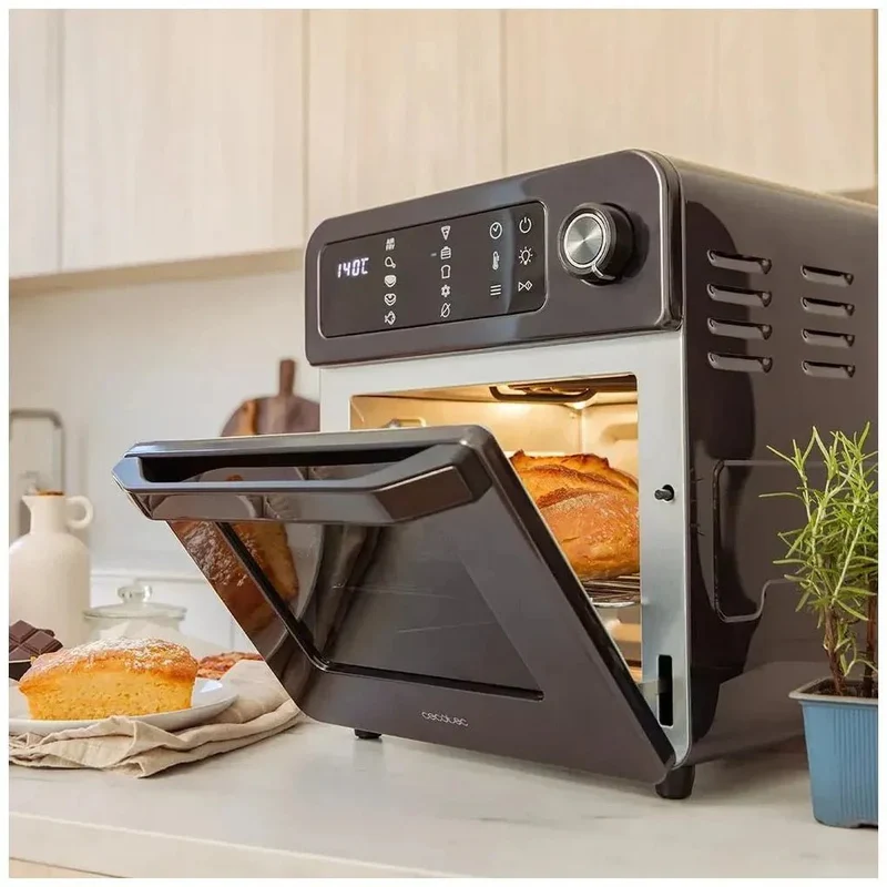Horno Freidora de Aire 15L con Pantalla Táctil y 10 Menús Preestablecidos de Cecotec