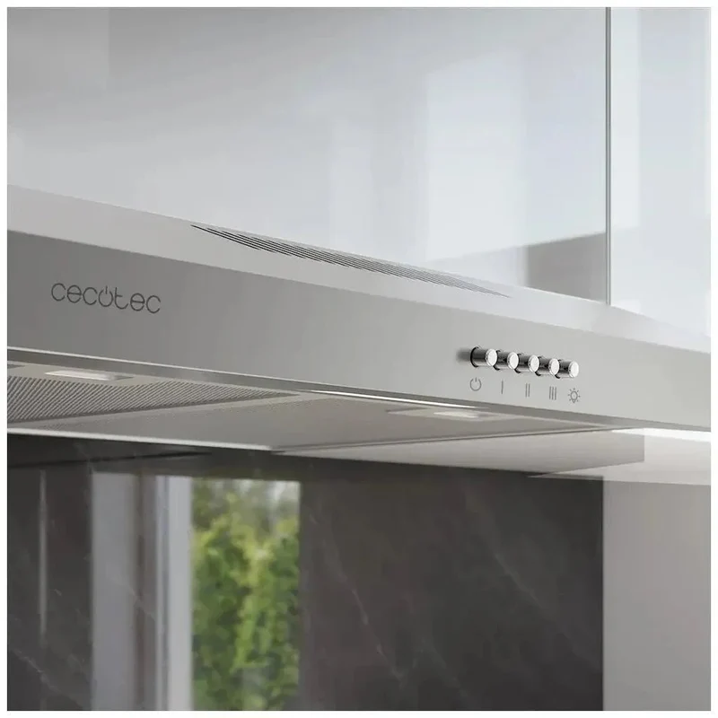 Campana Extractora Inoxidable 60cm con Potente Succión y Eficiencia Energética de Cecotec