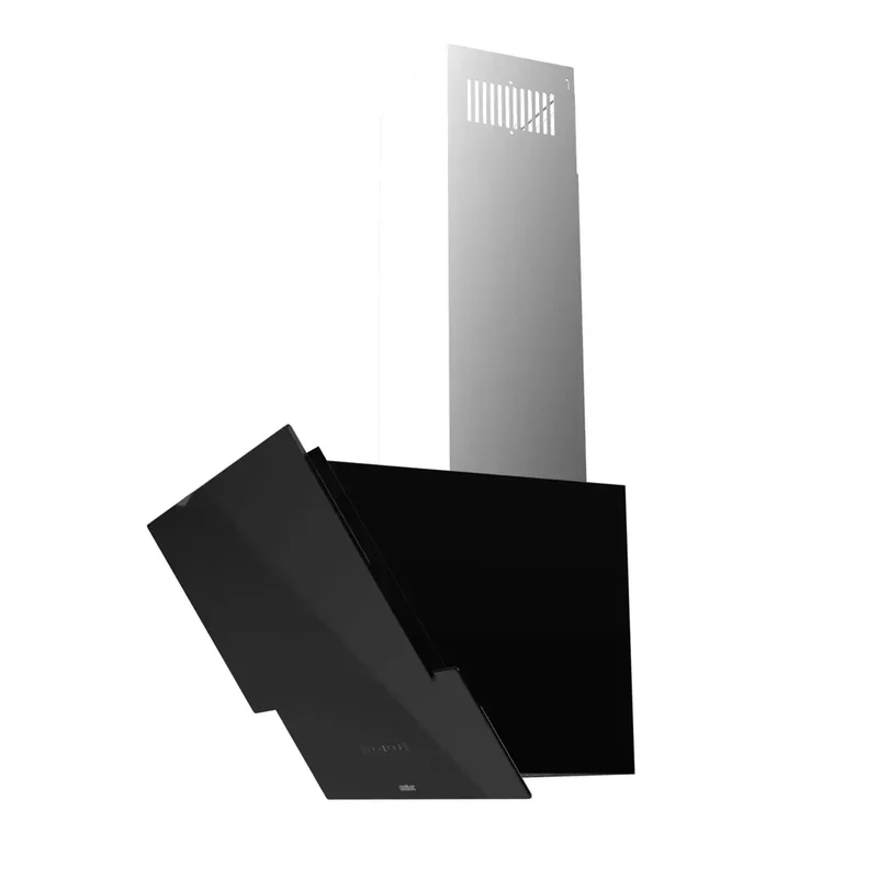 Campana Extractora 90cm Vidrio Negro, Alta Succión y Eficiencia Energética A++ de Cecotec