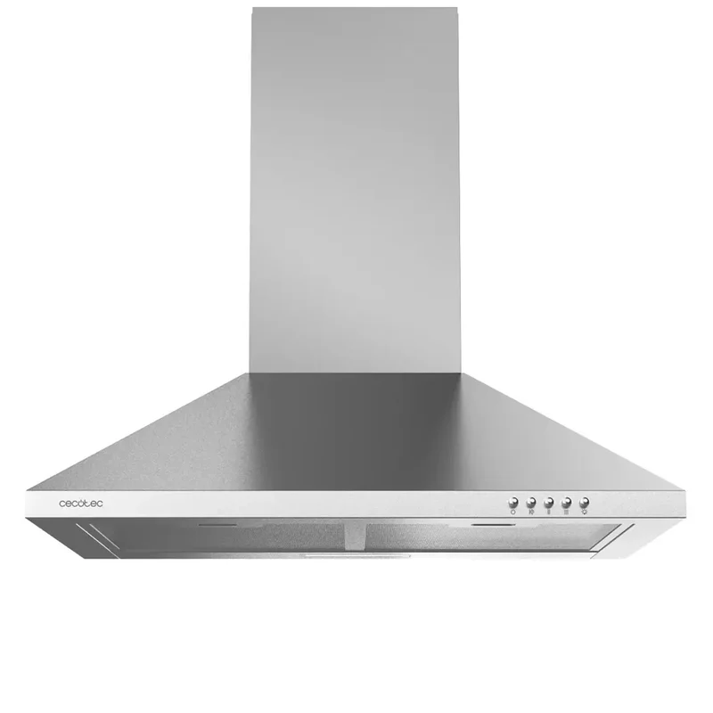 Campana Extractora Inoxidable 60cm, 350m3/h, Clase B, Filtros de Carbono y LED de Cecotec