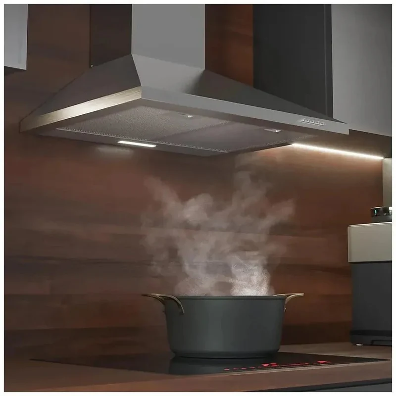 Campana Extractora Inoxidable 60cm, 350m3/h, Clase B, Filtros de Carbono y LED de Cecotec