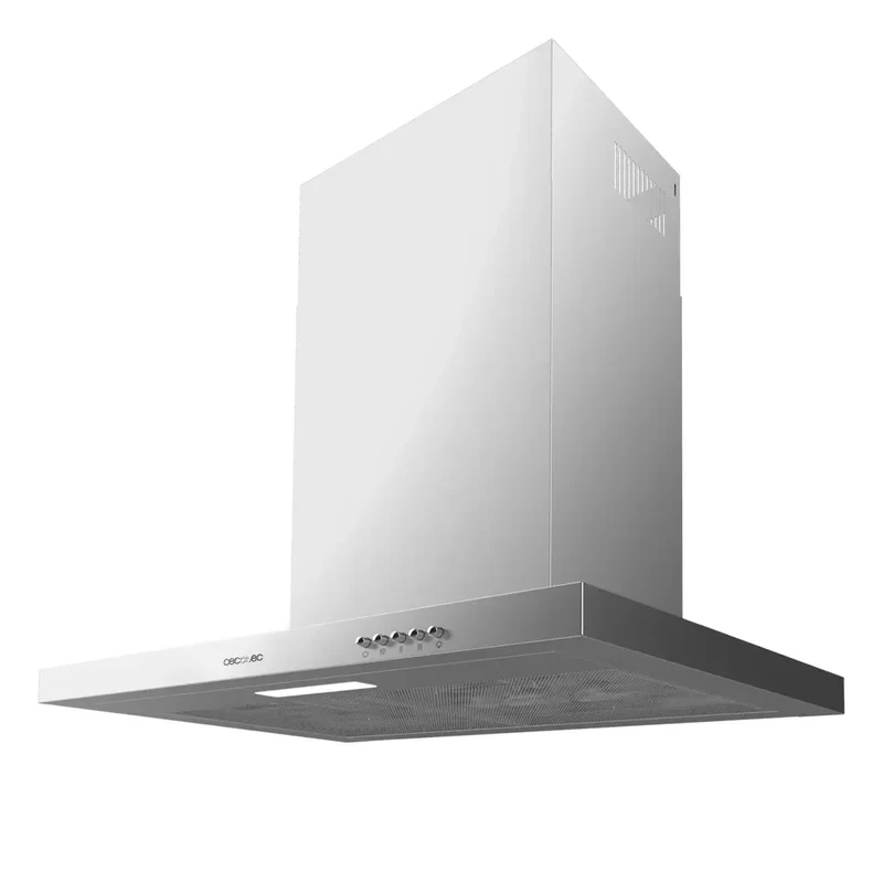 Campana Extractora Inoxidable 60cm, 350m3/h, Clase A, Filtros de Carbono y LED de Cecotec