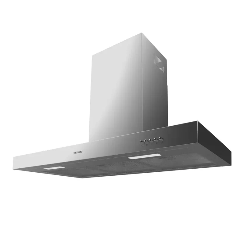 Campana Extractora Inoxidable 90cm, 650m3/h, Clase A, Filtros de Carbono y LED de Cecotec