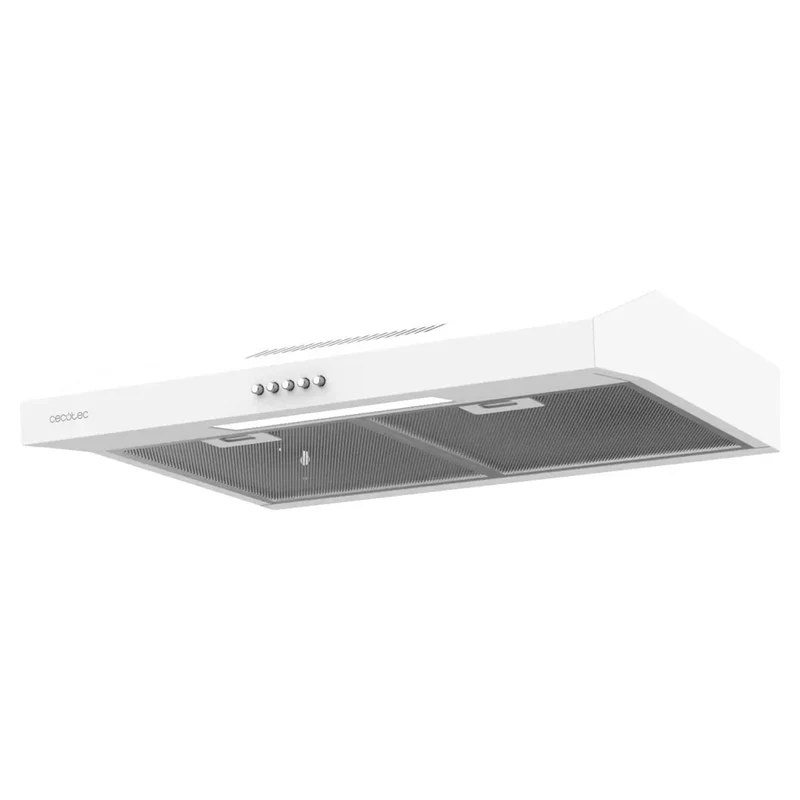 Campana Extractora Blanca 60cm: Potente Succión y Diseño Minimalista de Cecotec