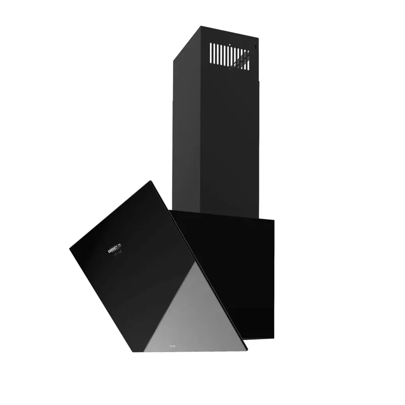 Campana Extractora 90cm Vidrio Negro, Succión 650m3/h, Clase A, 3 Niveles Potencia de Cecotec