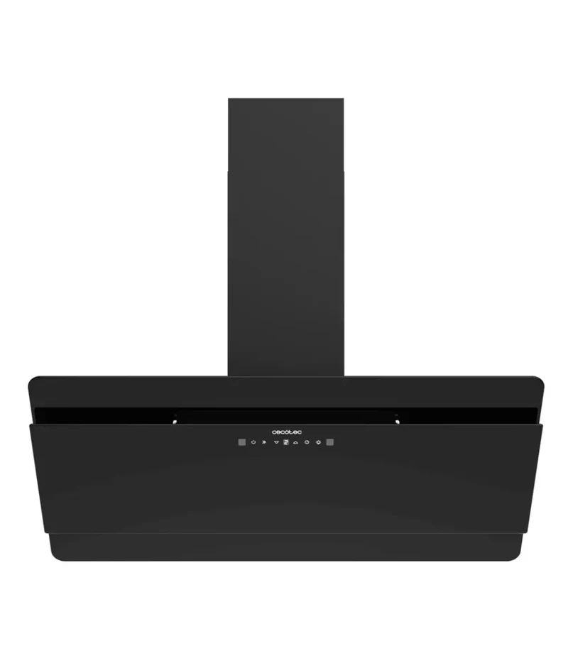 Campana Extractora 90cm vidrio negro succión 800m3 h a control táctil y Gestual Cecotec