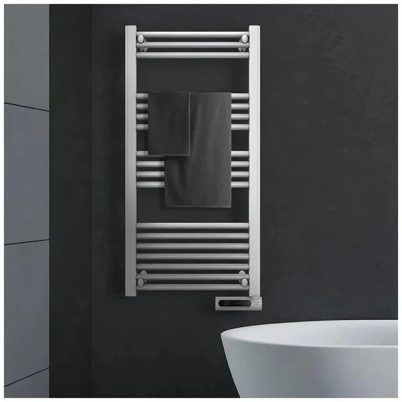 Toallero Eléctrico Inteligente 750W con Pantalla LED y Seguridad IP24 de Cecotec
