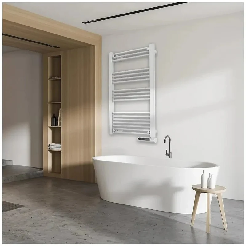 Toallero Eléctrico Inteligente 750W con Pantalla LED y Seguridad IP24 de Cecotec
