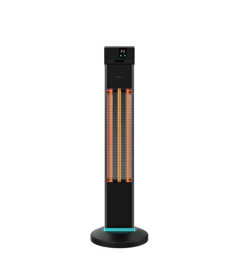 Calefactor Exterior Torre 2000W: Calor Inmediato y Seguro con Mando a Distancia de Cecotec
