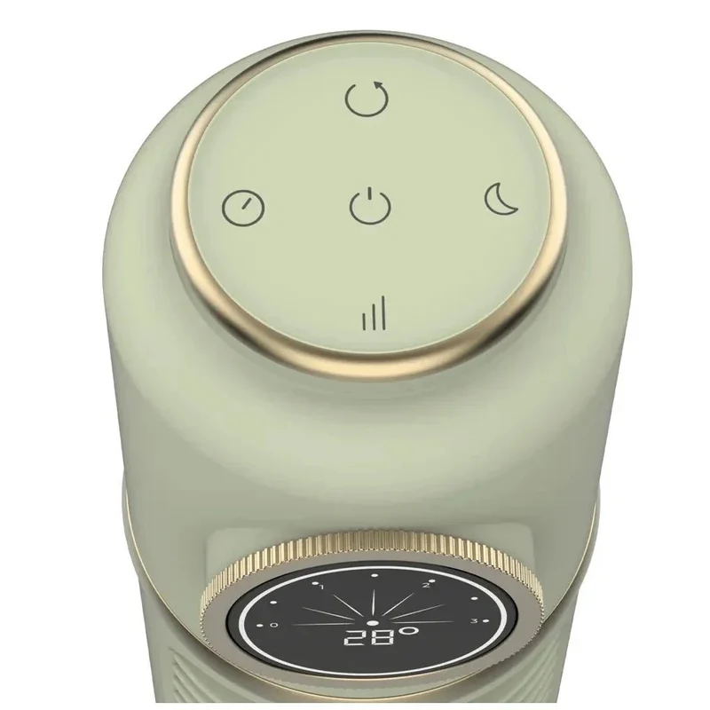 Ventilador de Torre Retro Smart Green 32 pulgadas con Control Remoto y Pantalla LED de Cecotec