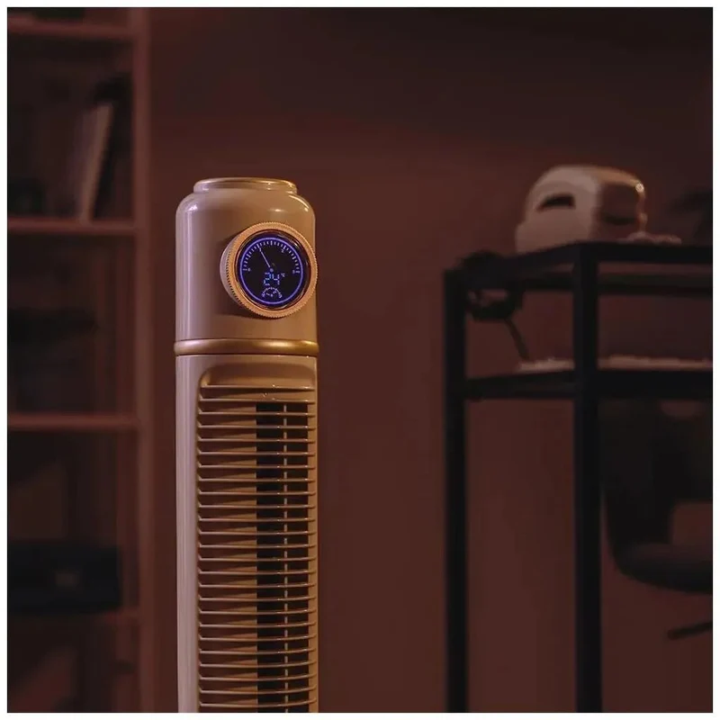 Ventilador de Torre Retro Smart Green 32 pulgadas con Control Remoto y Pantalla LED de Cecotec