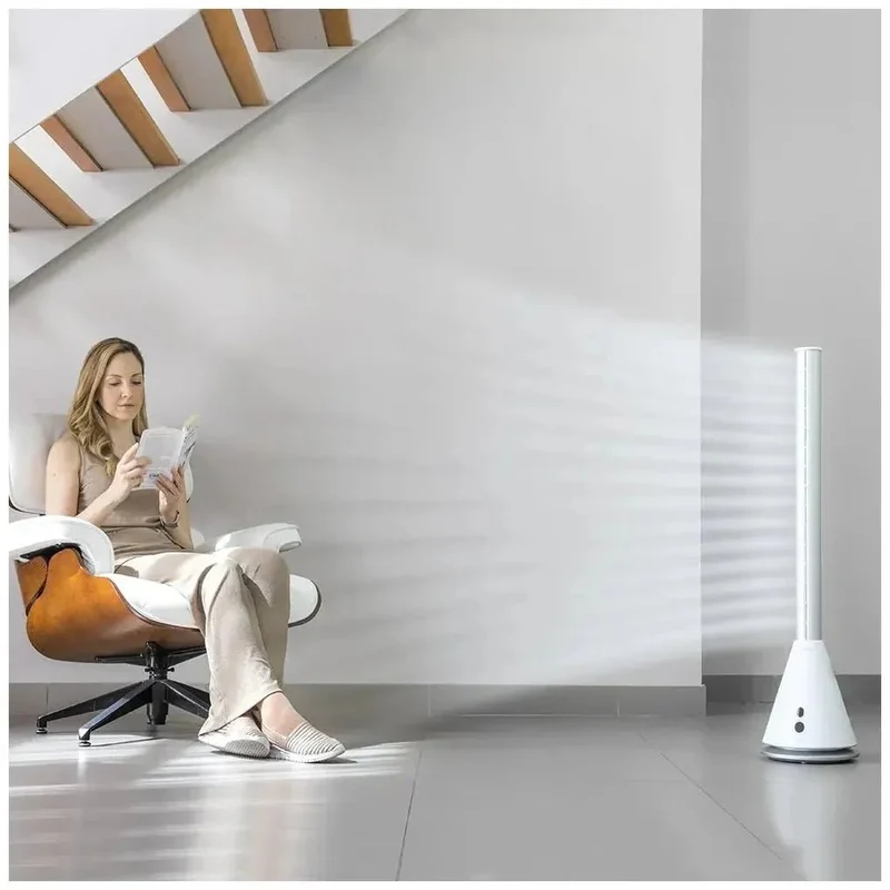 Ventilador de Torre Bladeless 38 pulgadas Blanco: Elegancia, Silencio y Eficiencia de Cecotec
