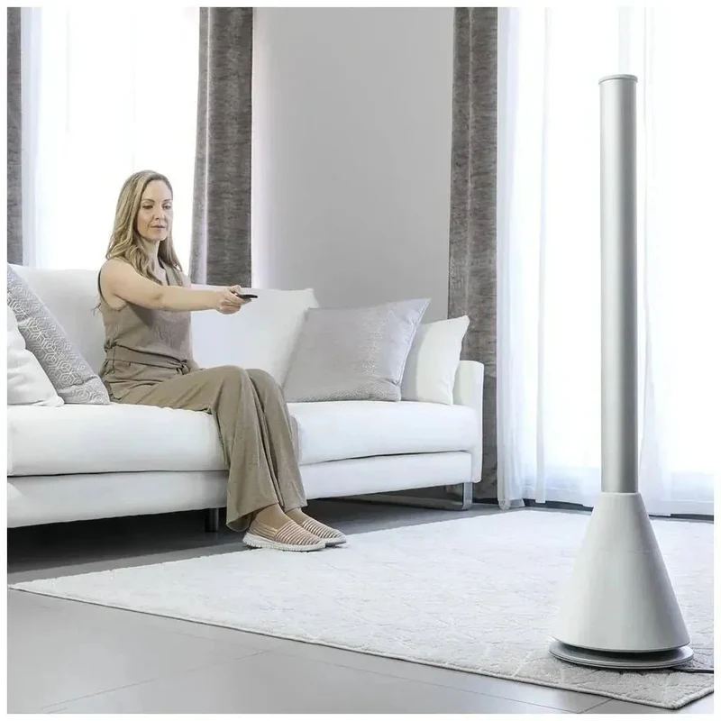 Ventilador de Torre Bladeless 38 pulgadas Blanco: Elegancia, Silencio y Eficiencia de Cecotec