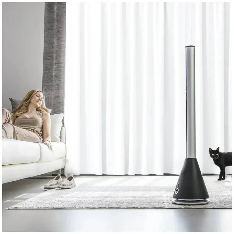 Ventilador Torre Sin Aspas EnergySilence 9800: Innovación y Eficiencia en Negro de Cecotec